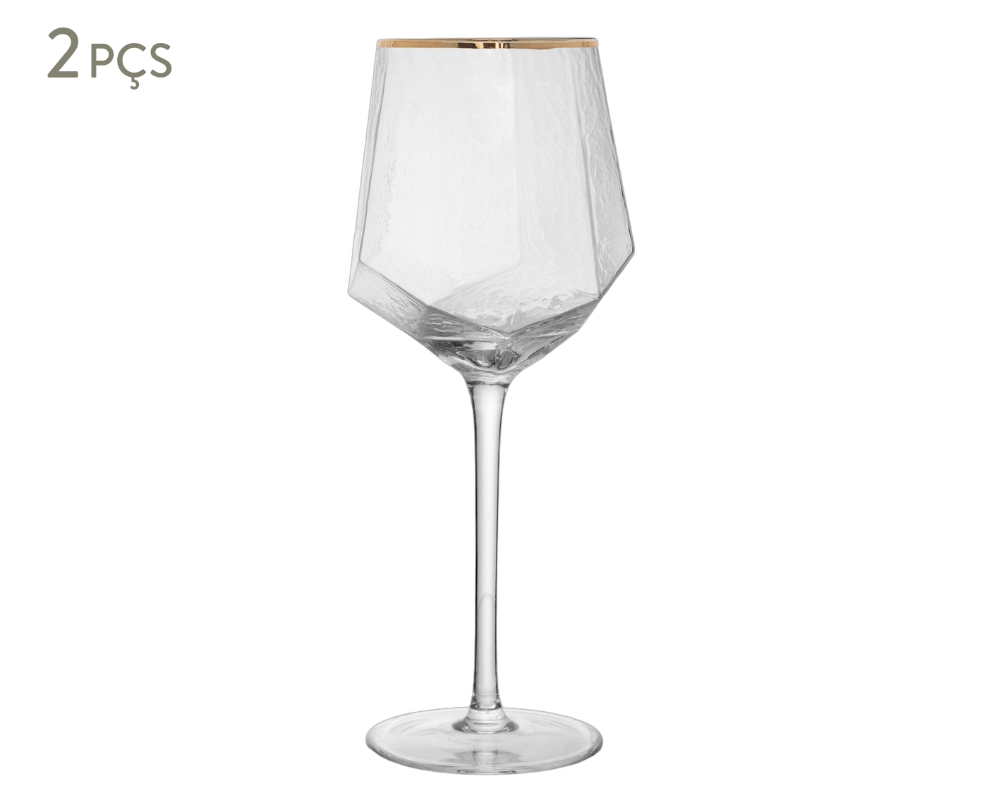 Jogo de Ta&ccedil;as para Vinho com Fio Dourado Taj - image 0