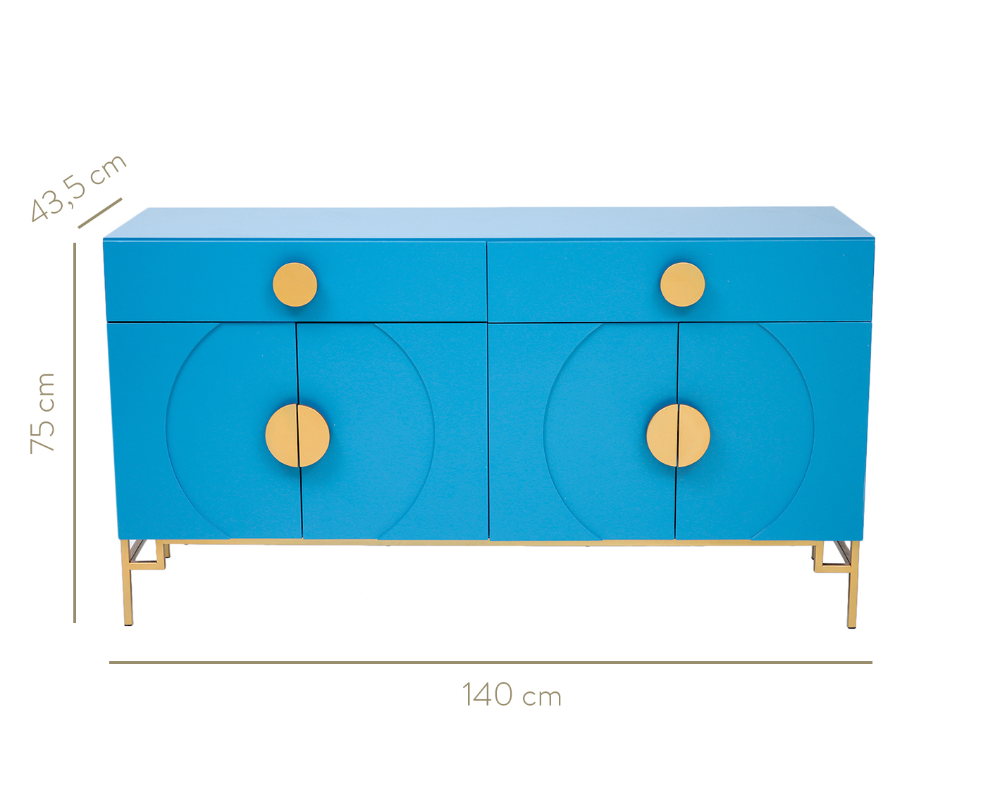 Buffet Duo Cerchio D'Oro - Azul image number 14