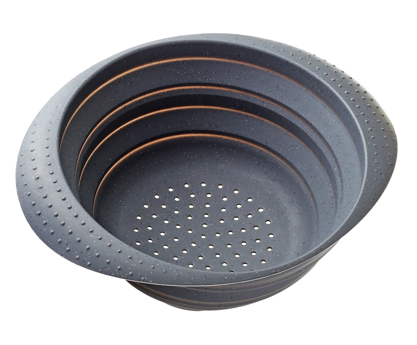 Escorredor Retr&aacute;til em Silicone Flash - Cinza - image 0