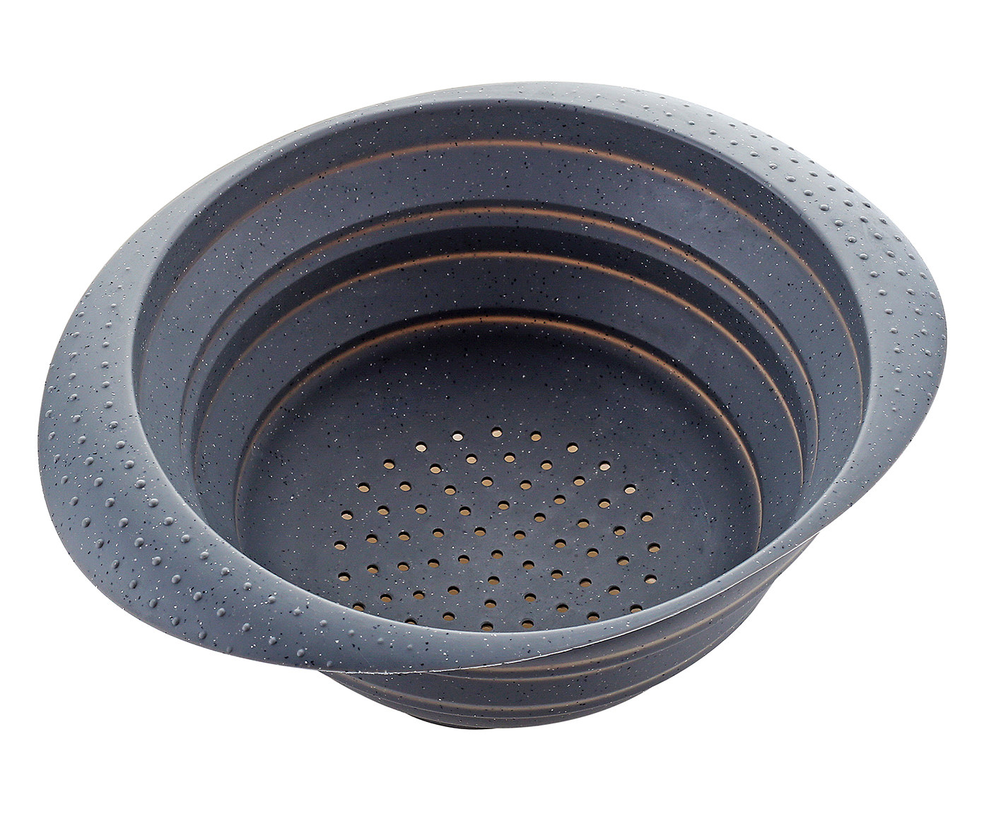 Escorredor Retr&aacute;til em Silicone Flash - Cinza - image 1