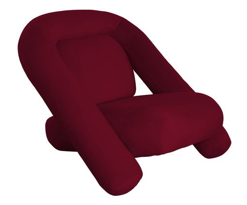 Poltrona Adele Veludo Bord&ocirc; - image 0