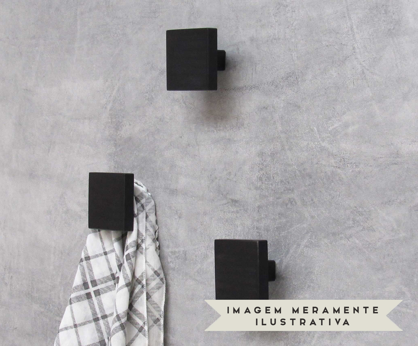 Jogo de Ganchos Square Preto image number 3