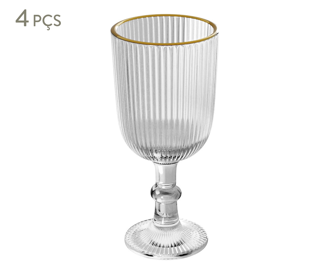 Jogo de Ta&ccedil;as para Licor com Fio Dourado Lines - image 0