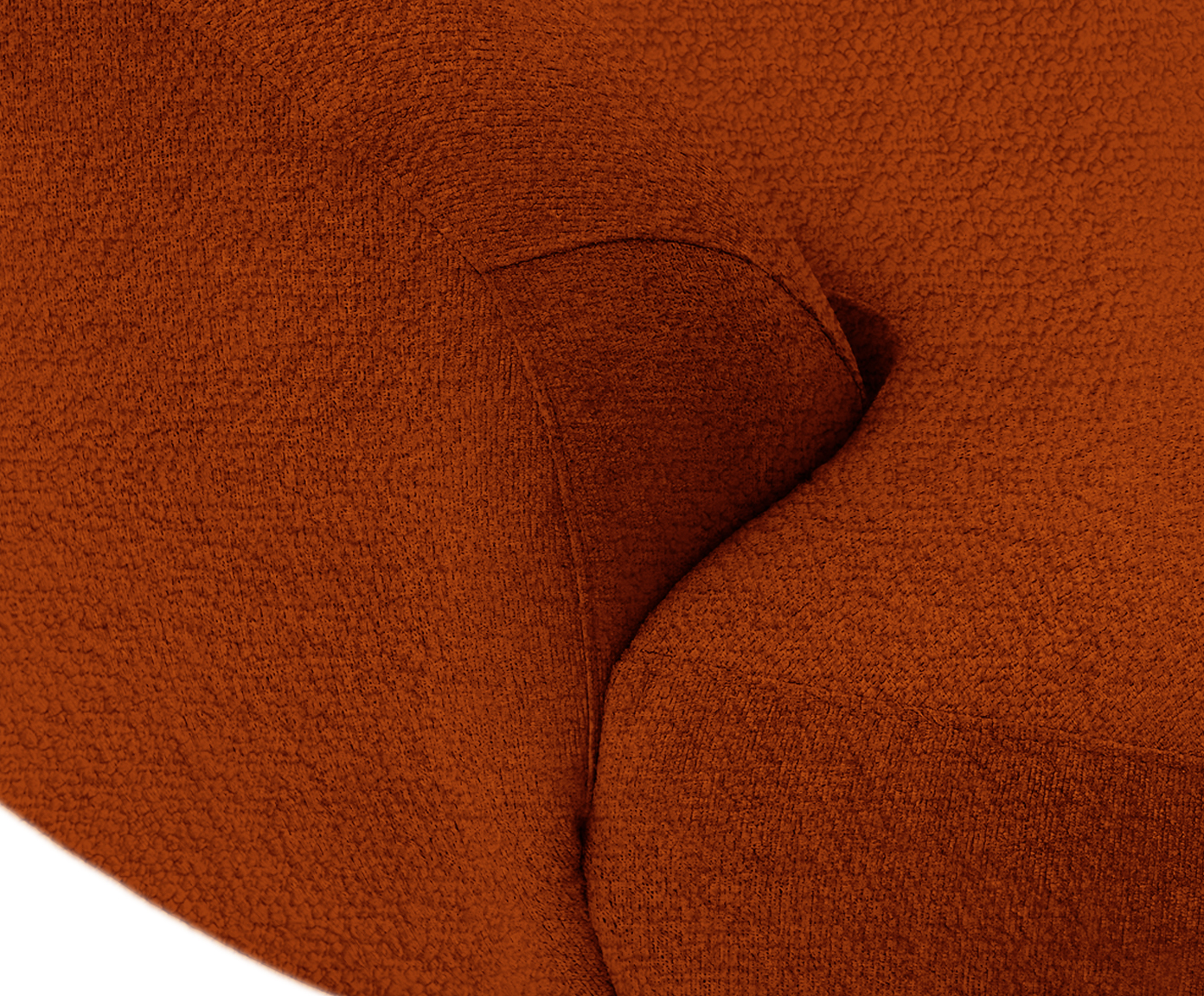 Sof&aacute; Petra em Boucle Soft Terracota  III image number 5