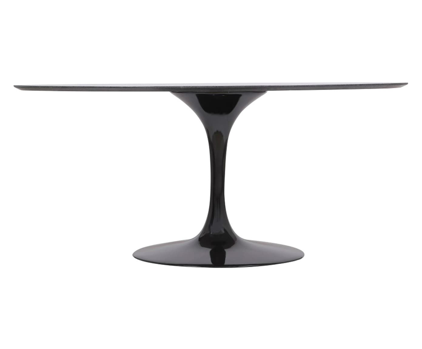 Mesa Saarinen Oval S&atilde;o Gabriel Base Preta image number 2