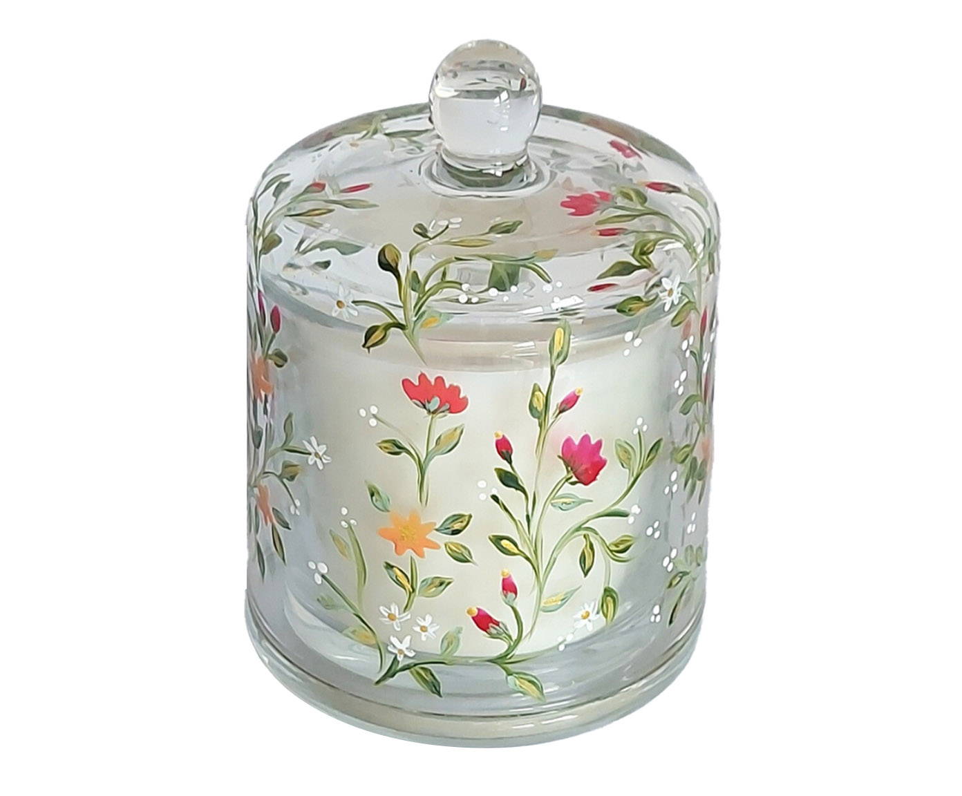 Vela Perfumada com Cloche Flores do Campo - Especiarias - image 0