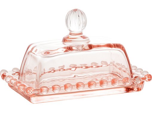 Manteigueira em Cristal Pearl Rosa - image 1