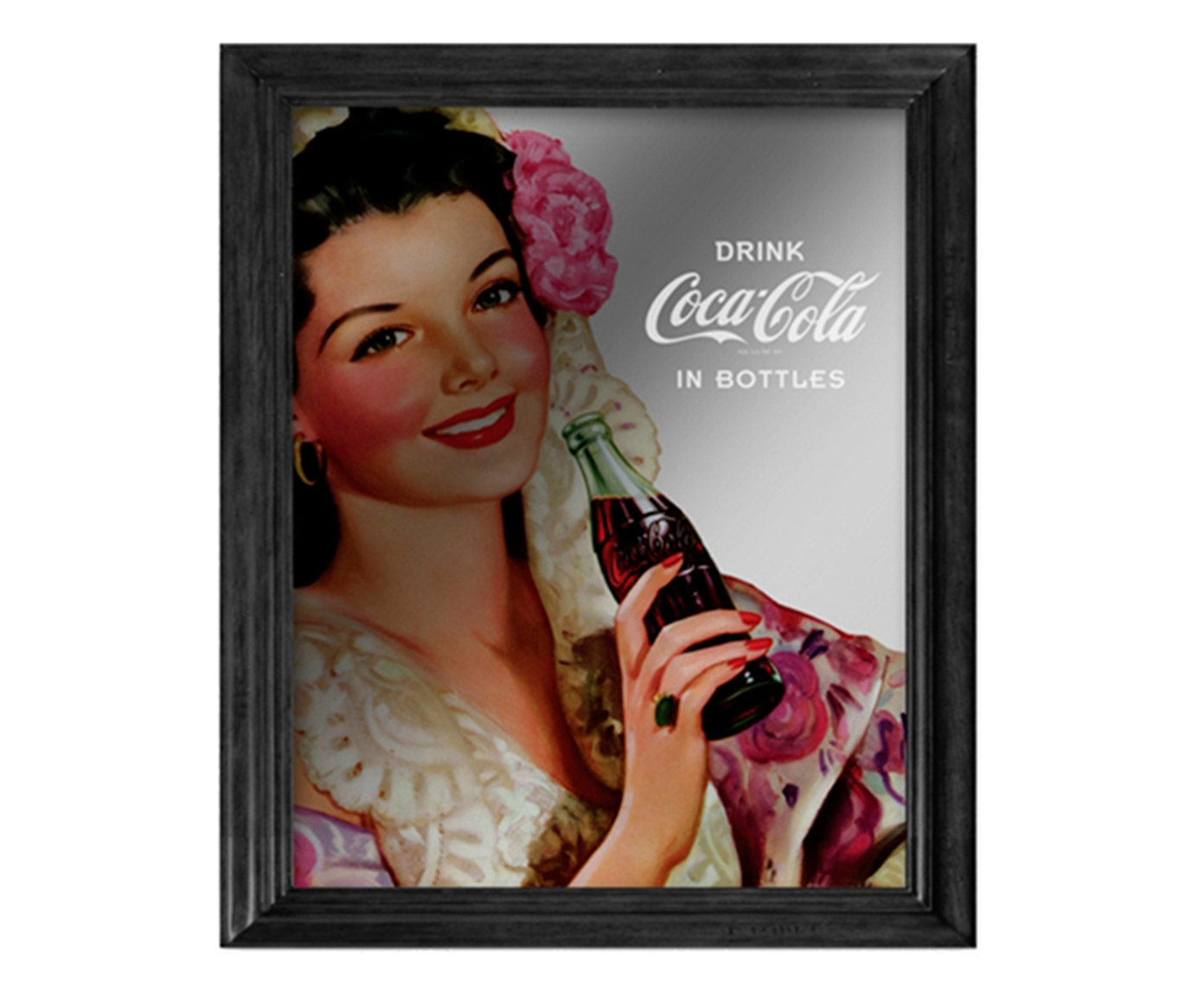 Quadro Espelhado Pin Up Brunette Lady - image 0