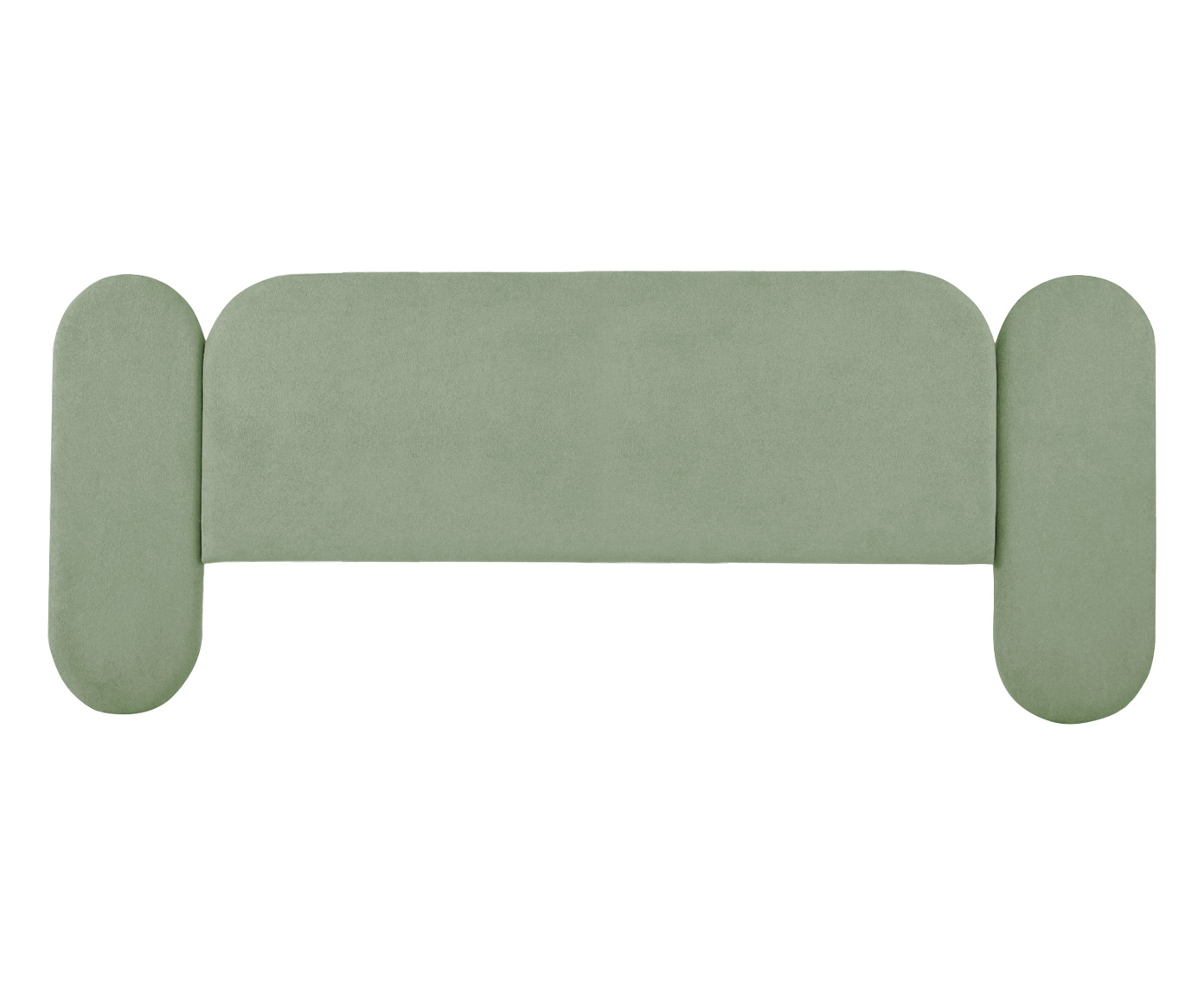 Cabeceira em Boucle Aveludado Arco Embrace Verde - image 0