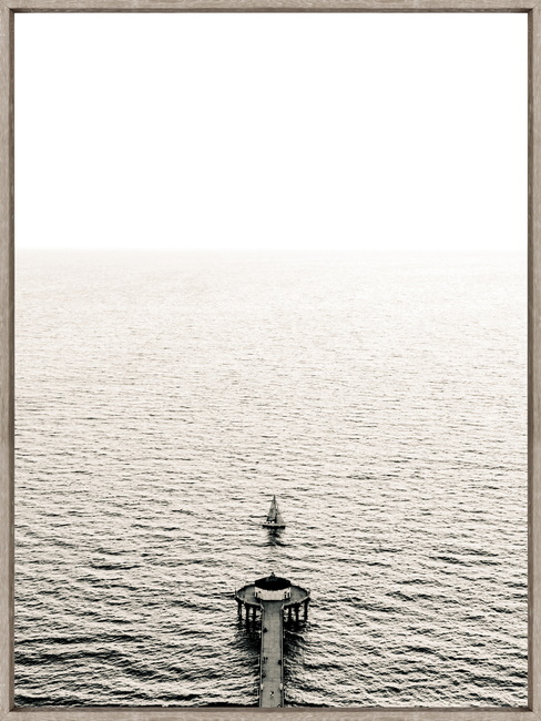 Quadro Canvas Paisagem Mar&iacute;tima Nude White Ocean A - image 0