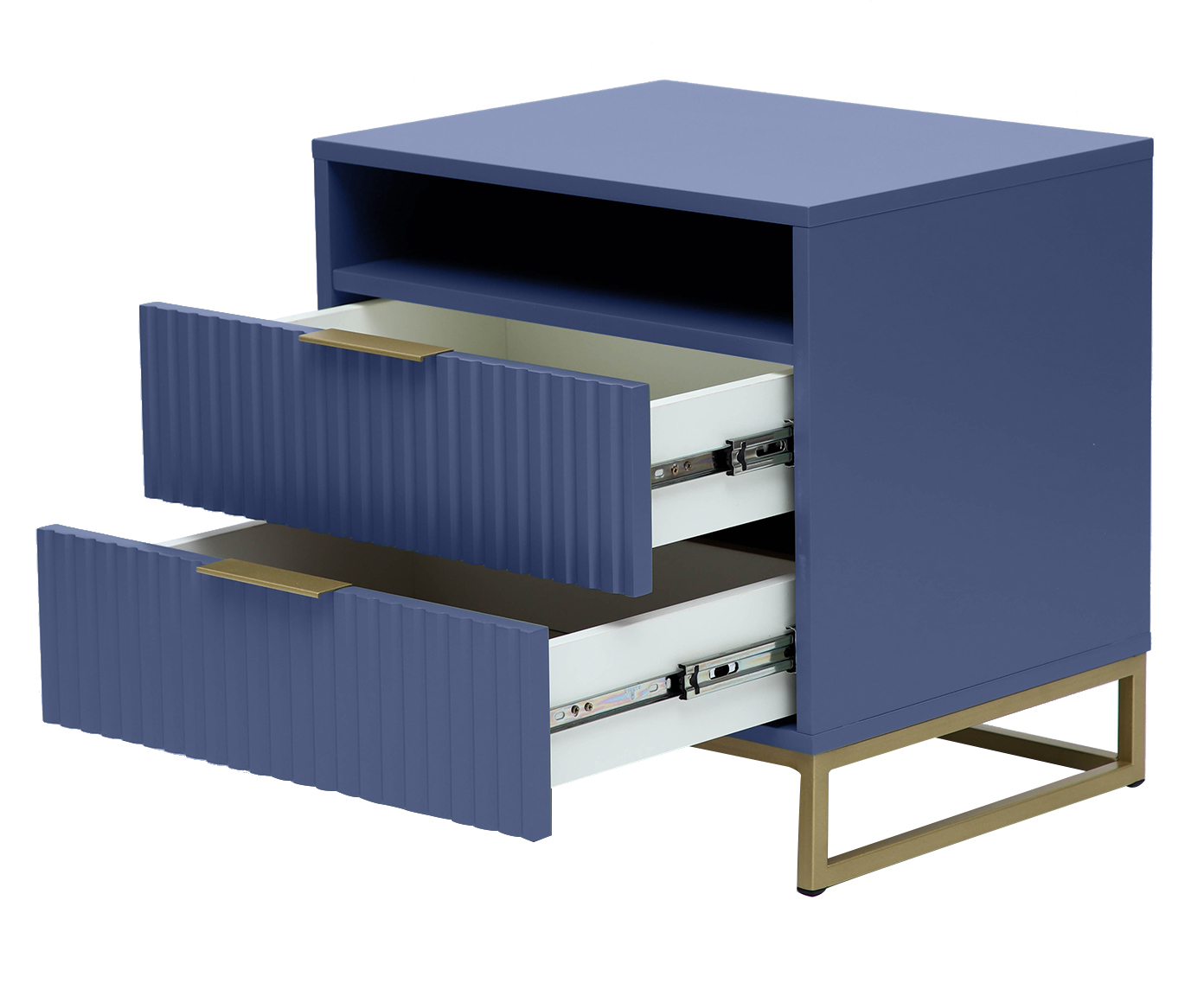 Mesa de Cabeceira Ondulada Azul image number 3