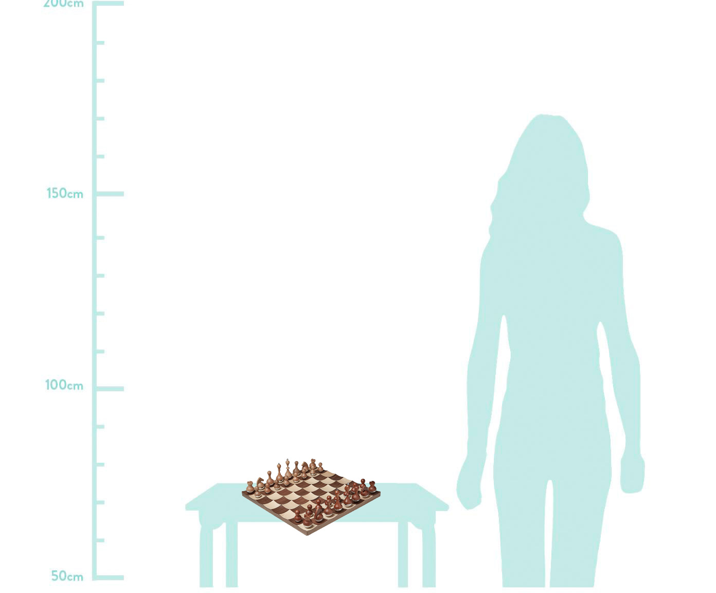 Jogo de Xadrez Myni - Marrom image number 4