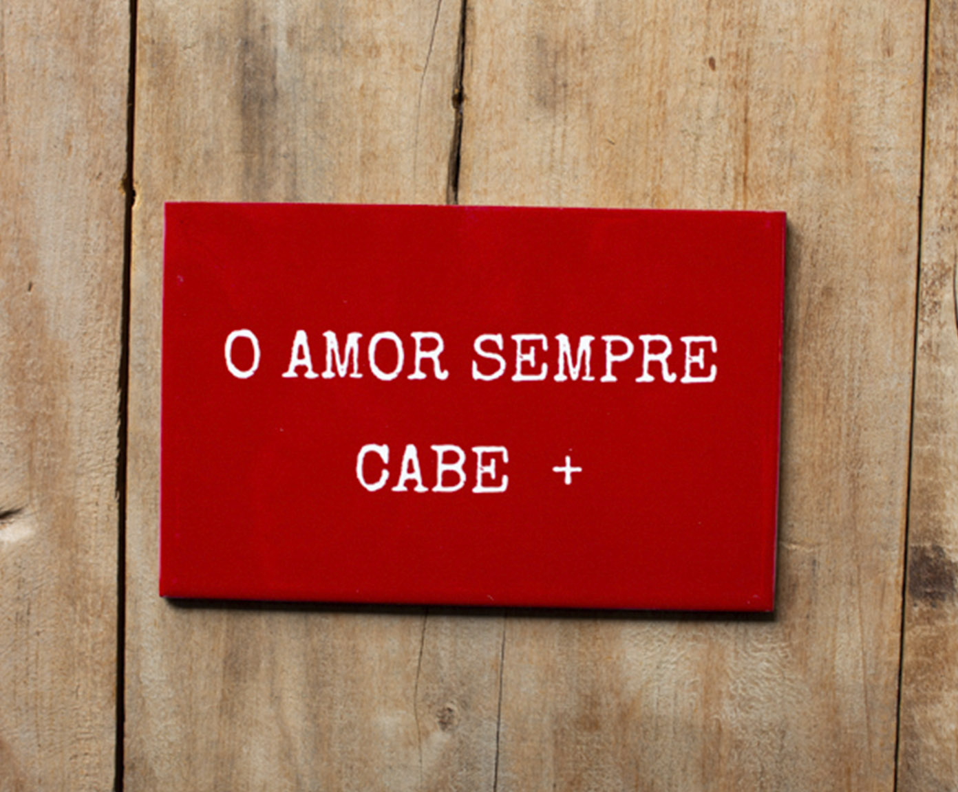 Azulejo Decorativo "O Amor Sempre Cabe +" - image 1