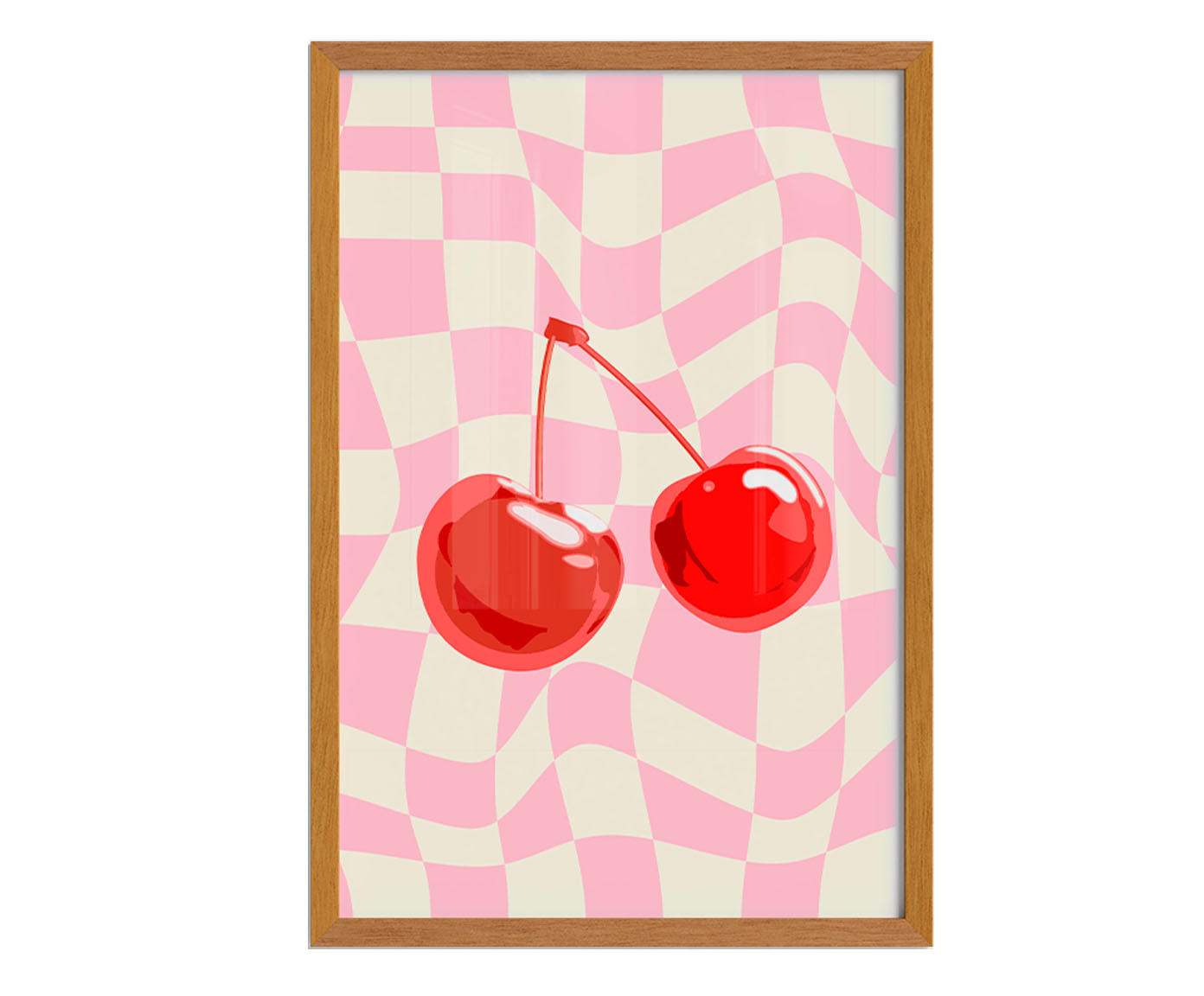 Quadro Cherry com Moldura em Madeira - image 0