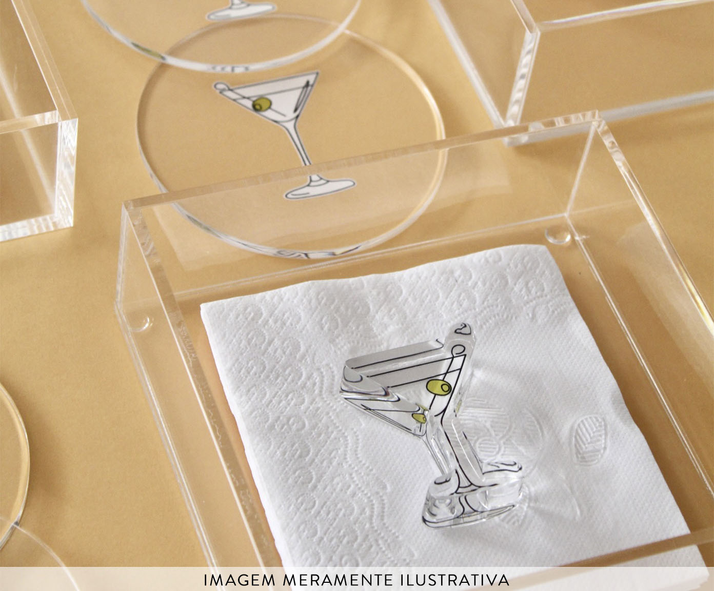 Jogo de Porta Copos Drink - image 1