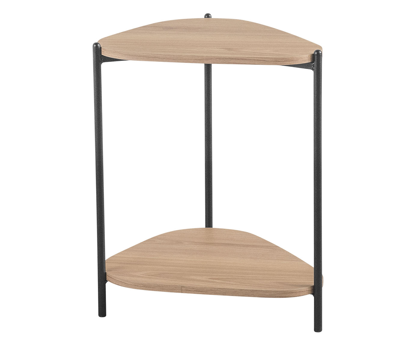 Mesa Lateral Com Prateleira Org&acirc;nica Hanover e Preto - image 0