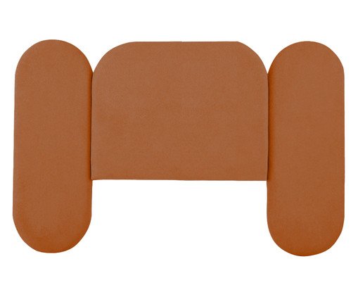 Cabeceira em Boucle Aveludado Arco Embrace Terracota image number 10