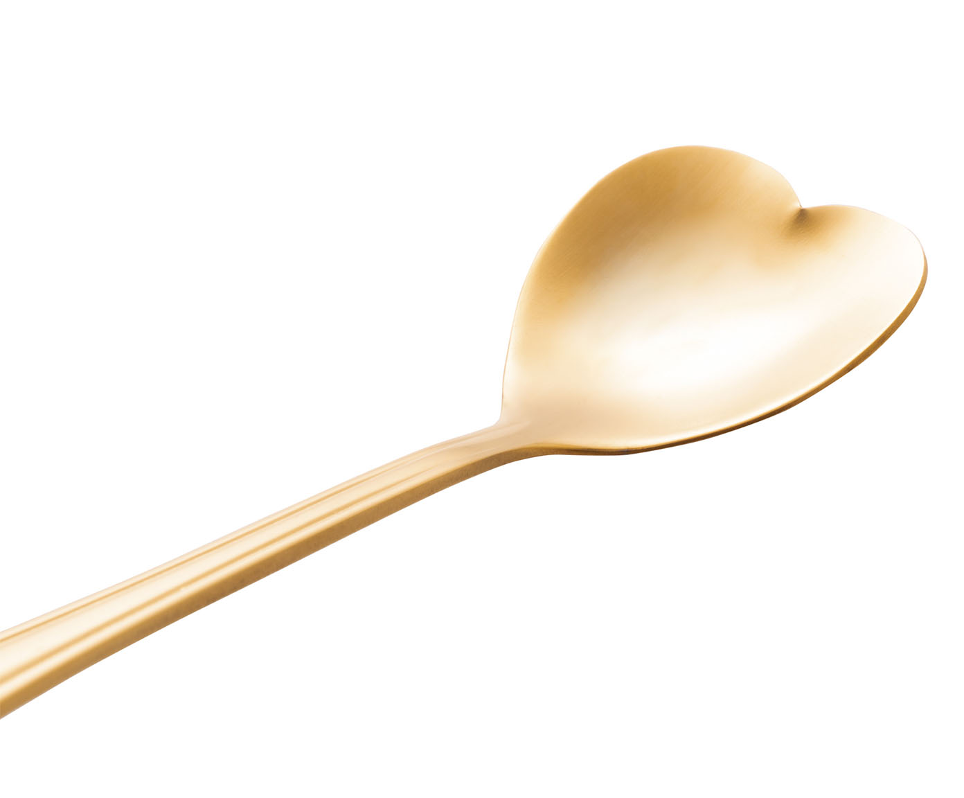 Jogo de Colheres para Ch&aacute; em Inox Heart Dourado image number 4
