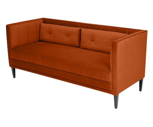 Sof&aacute; Day Bed Bergamo em Veludo - Acobreado image number 8