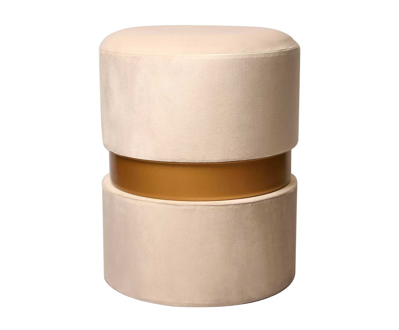 Puff Duo - Off White e Dourado - image 0