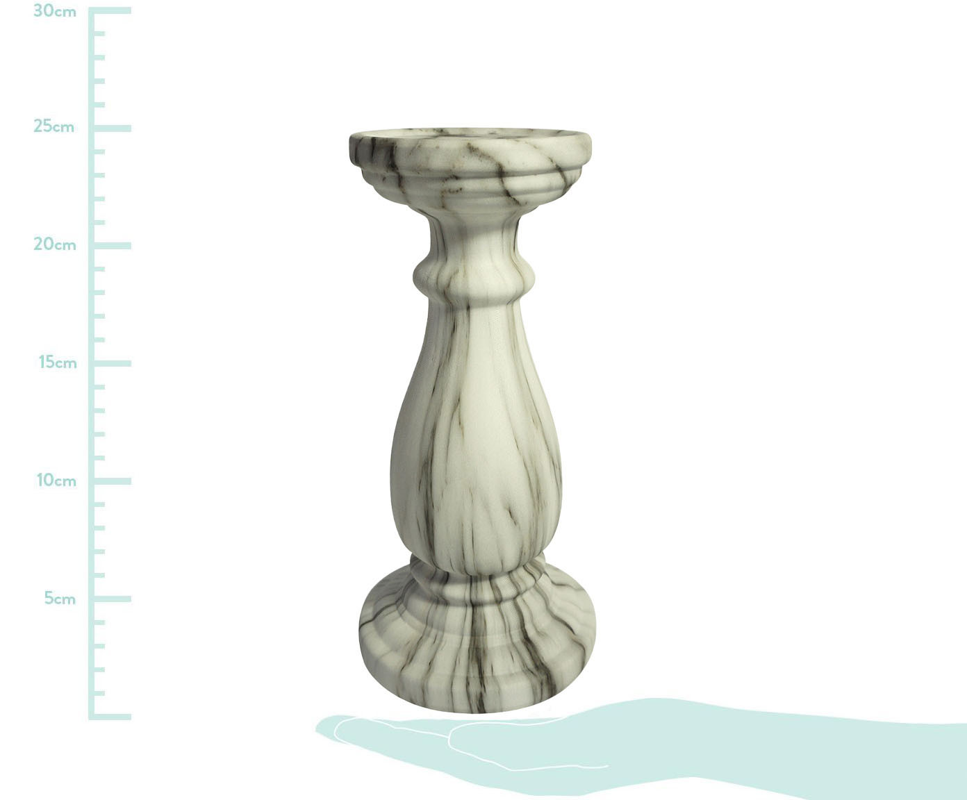 Casti&ccedil;al em Cer&acirc;mica Clara - Cinza - image 1