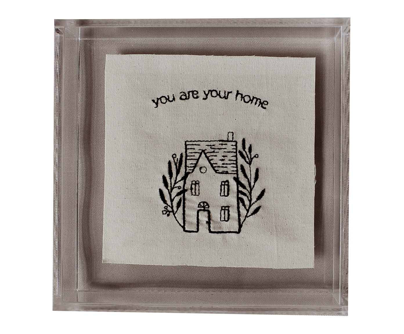 Quadro em Acr&iacute;lico "Bordado You Are Your Home" - image 0