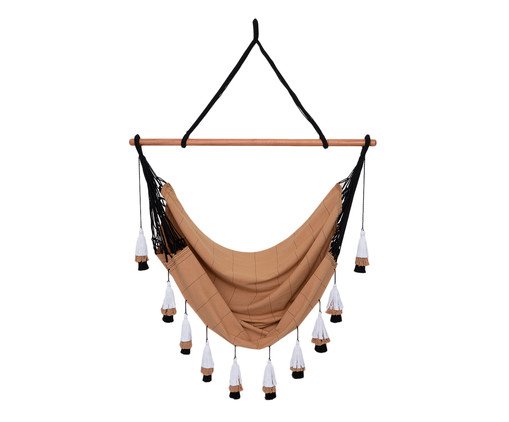 Poltrona Suspensa com Tassel Tri Tribo - Areia - image 0