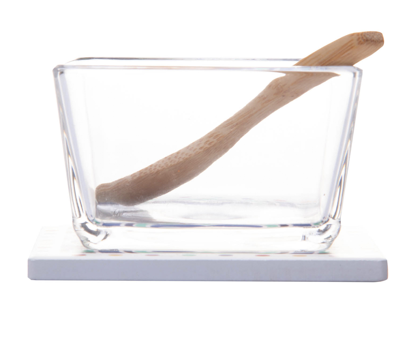 Jogo de Petisqueira com Suporte e Colher Ladrilho ll - image 1