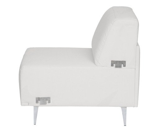 Sof&aacute; Modular com Chaise Esquerda em Linh&atilde;o Antonio Cotton Cru image number 6