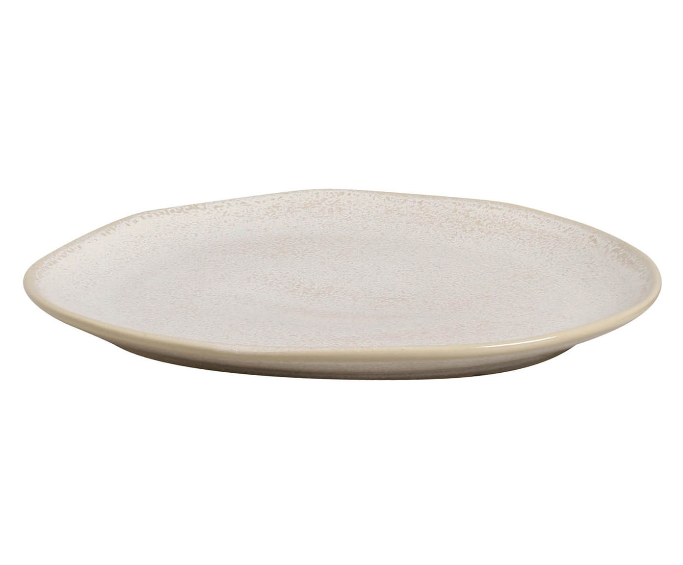 Jogo de Pratos Raso Oval Org&acirc;nico Latte Cru - image 1