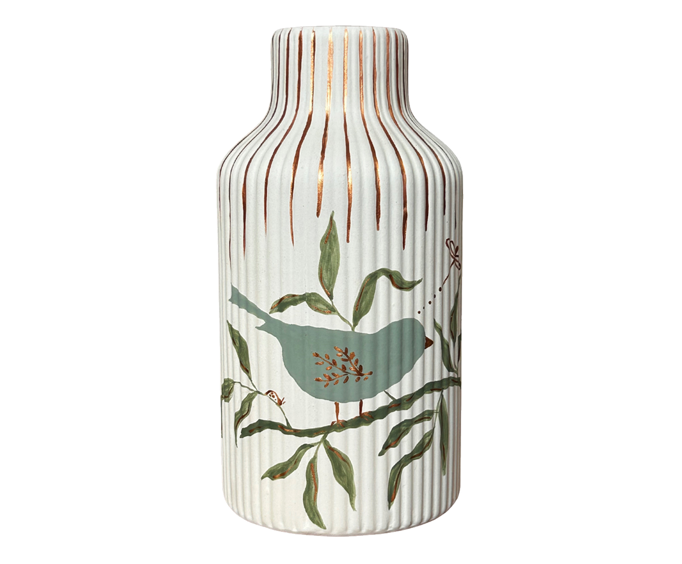 Vaso Stripes Green Bird - image 0