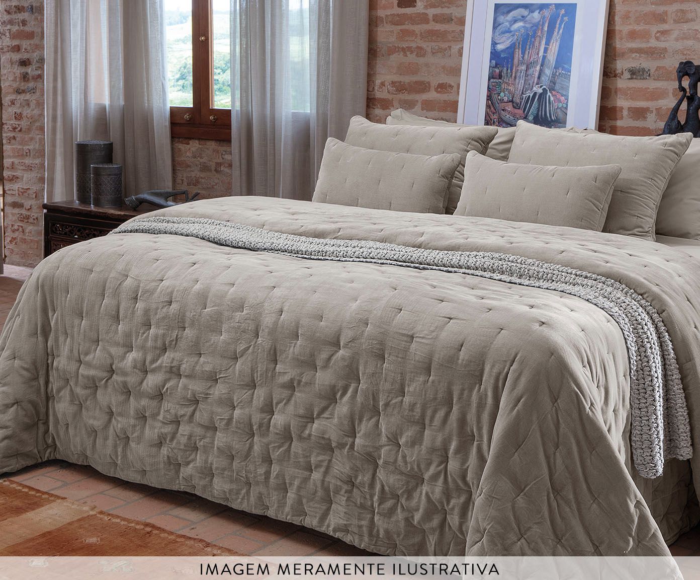 Jogo de Cobre-Leito Comforter Taj Fendi image number 3