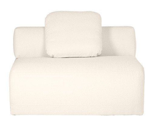 Sof&aacute; M&oacute;dulo Meio Laguna by Elle - Boucle Off White - image 0