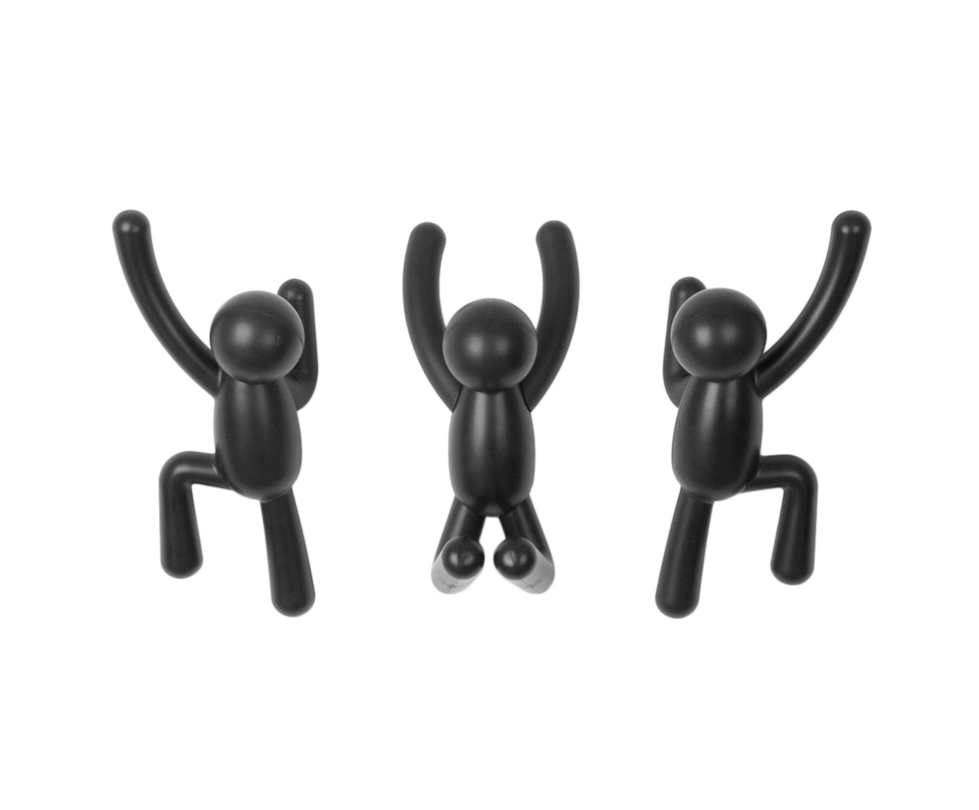 Jogo de Parede Cabideiro Buddy - Preto - image 0