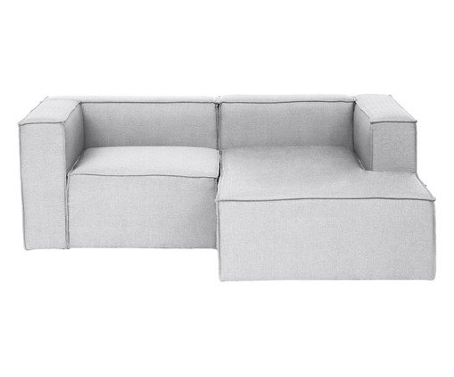 Sof&aacute; 2 M&oacute;dulos Chaise Direito Mensa Fendi - image 0