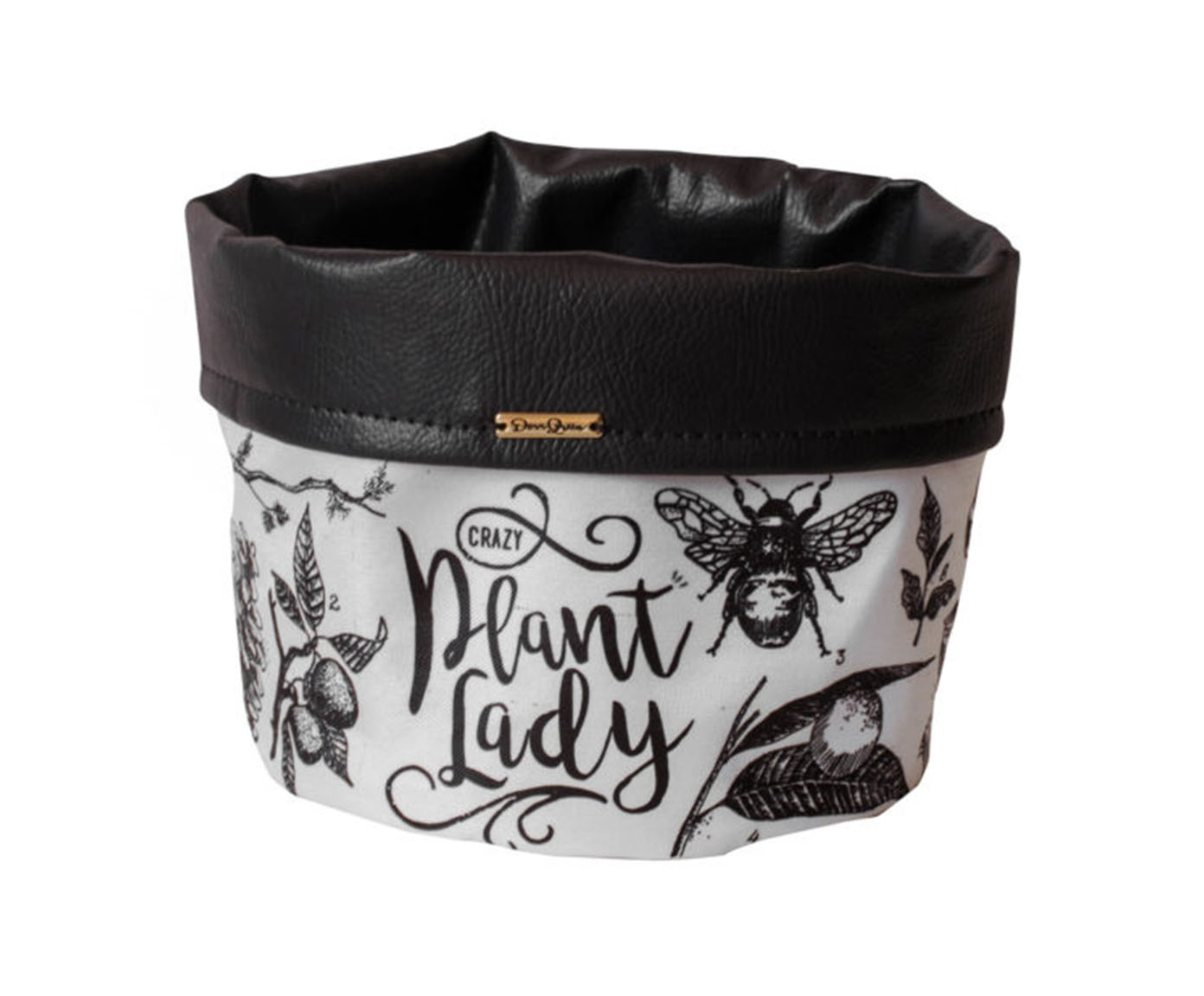 Cachepot Crazy Plant Lady Preto e Branco - image 0