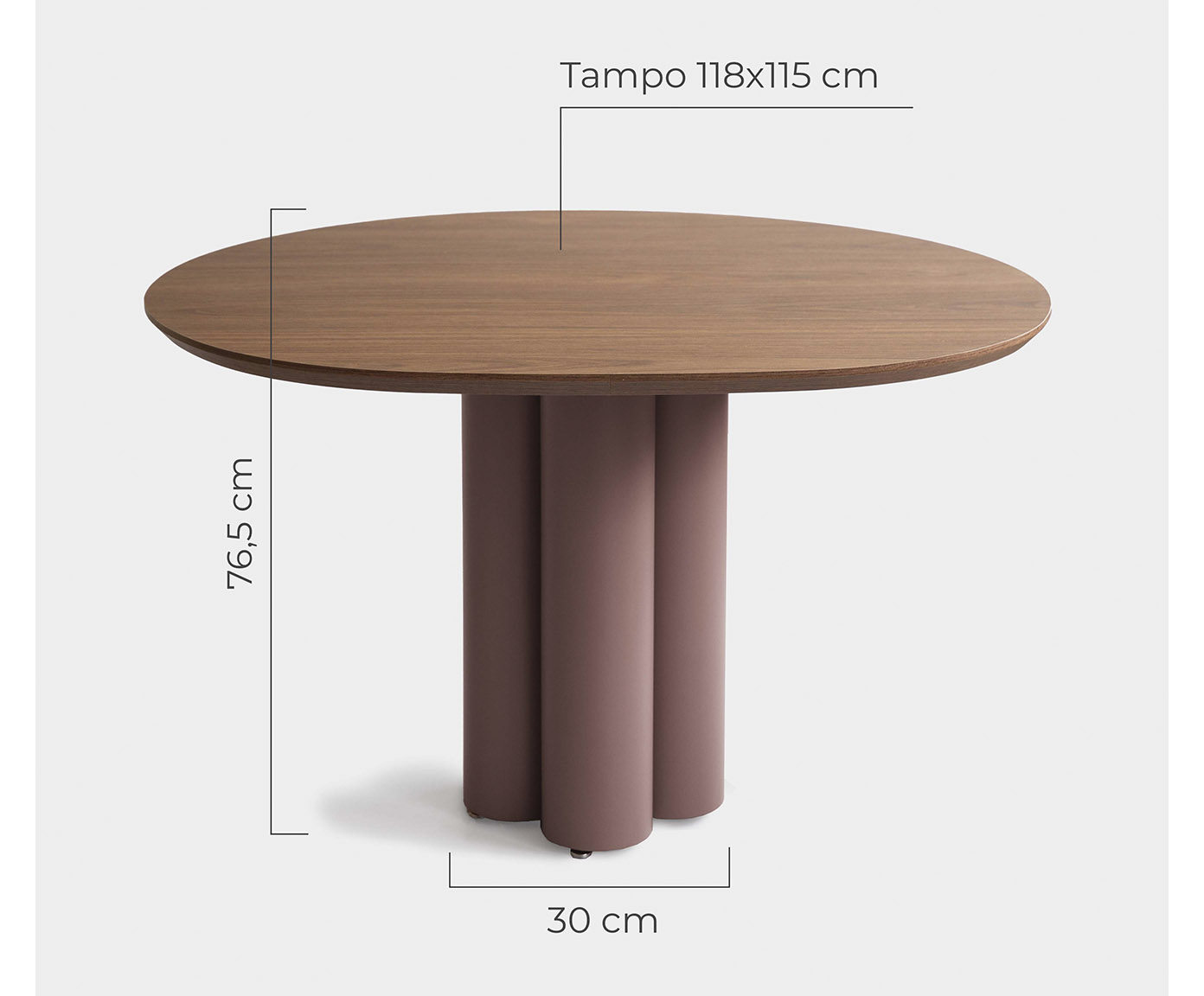 Mesa de Jantar Maxi Pequena Rubi - image 1