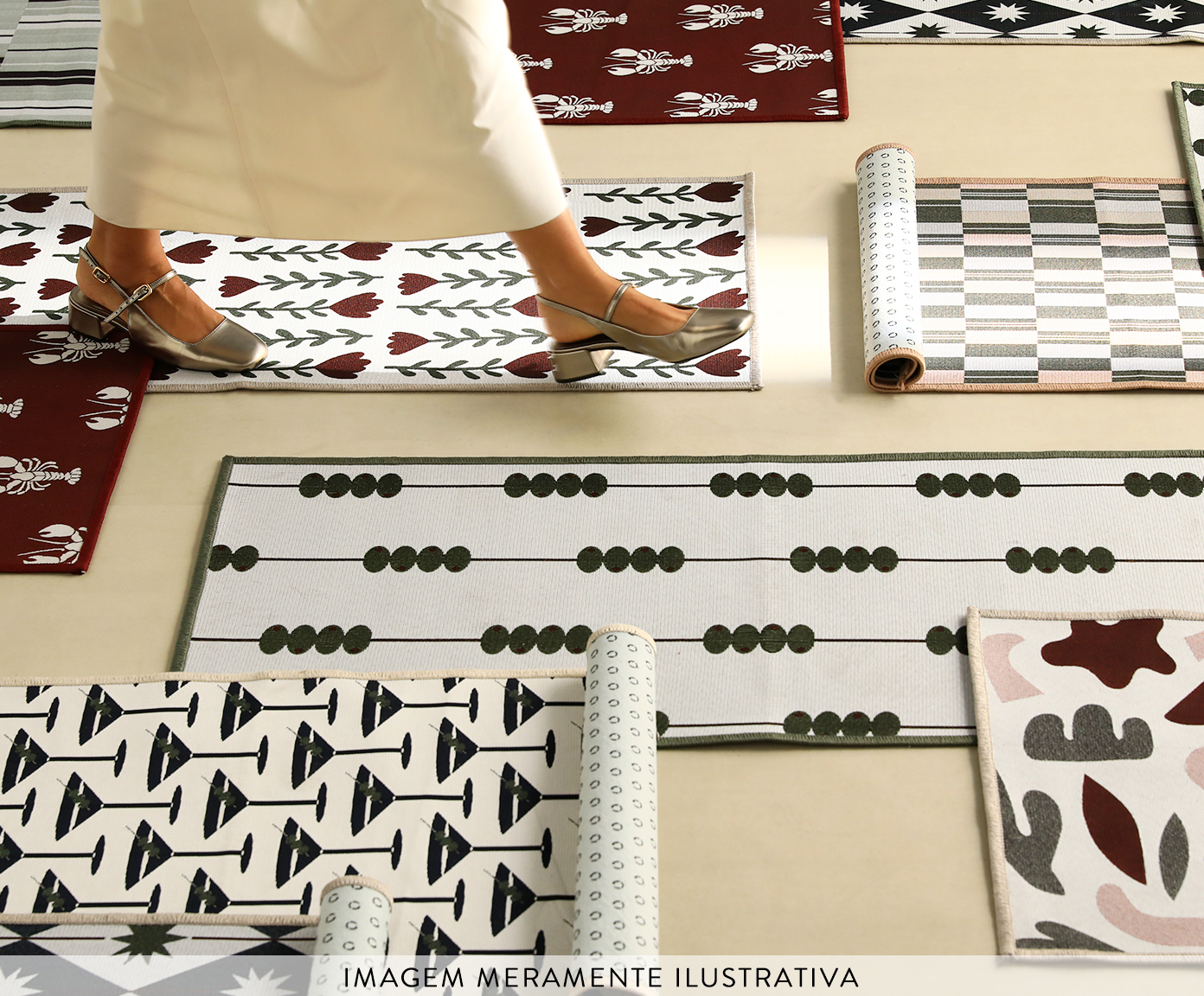 Jogo de Tapetes de Cozinha Martini - 3 P&ccedil;s - image 1
