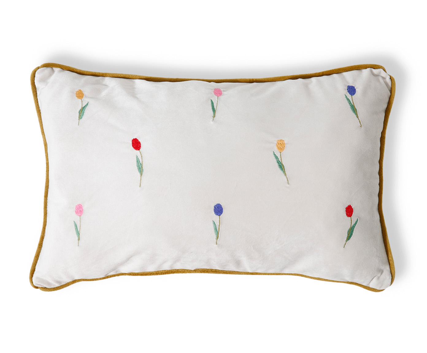 Capa de Almofada Bordada com Vivo Beatriz Off White - image 0