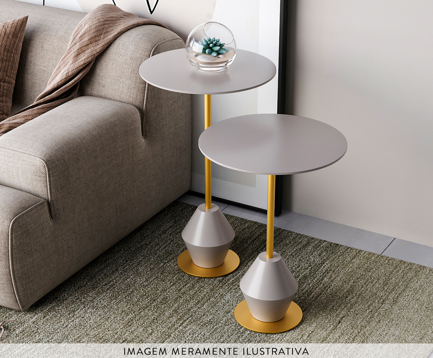 Conjunto Mesa de Canto Asti Fendy image number 2