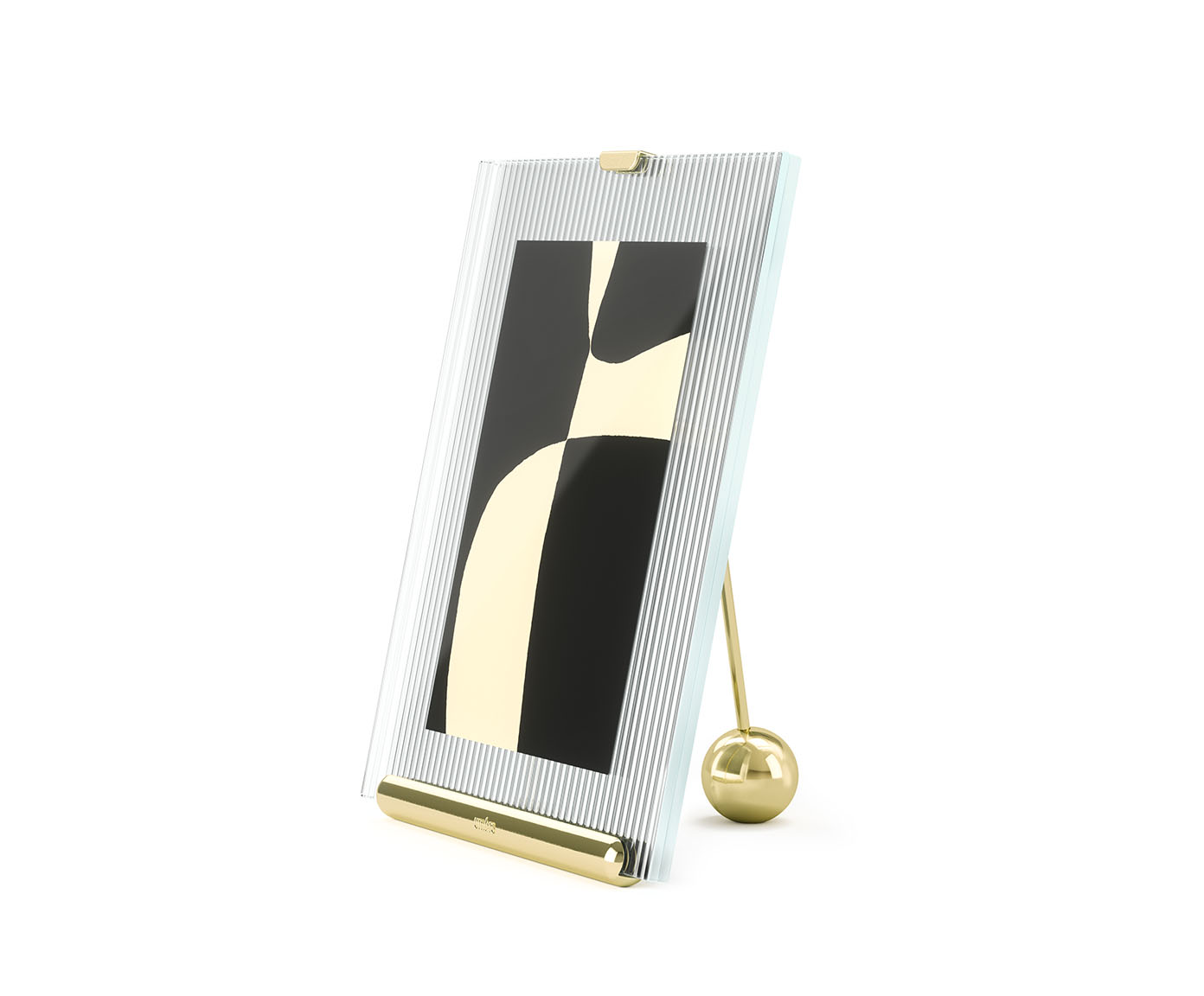 Porta-Retrato Flute Picture Frame Dourado - Foto 10X15cm - image 1