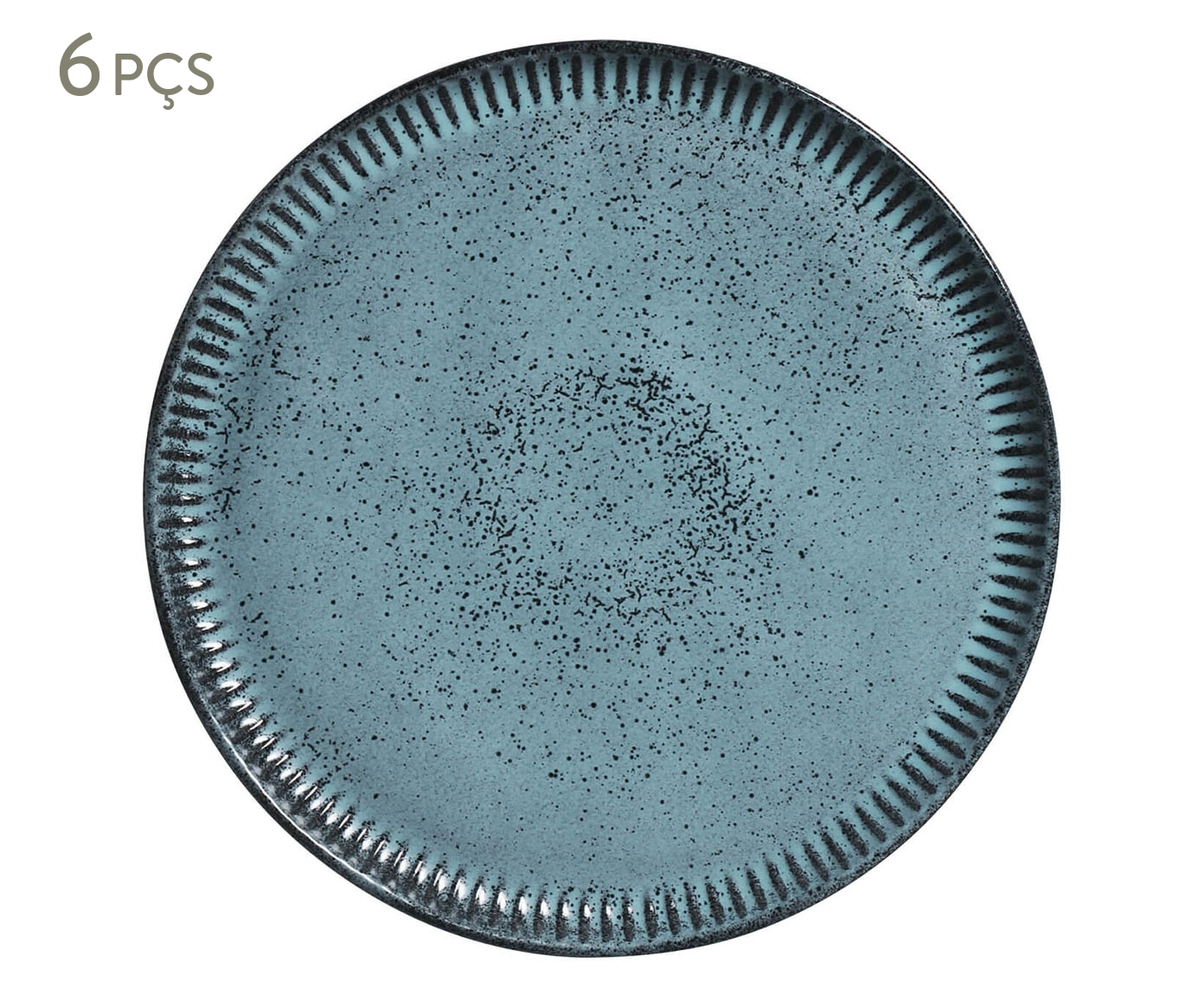 Jogo de Pratos Raso Linhas Night Sky Azul - image 0