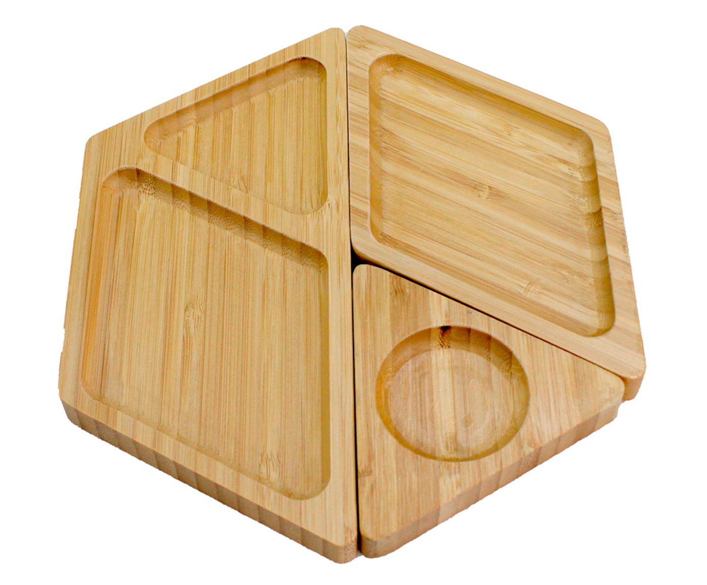 Petisqueira com Divis&oacute;rias em Bambu Hexagonal - image 0
