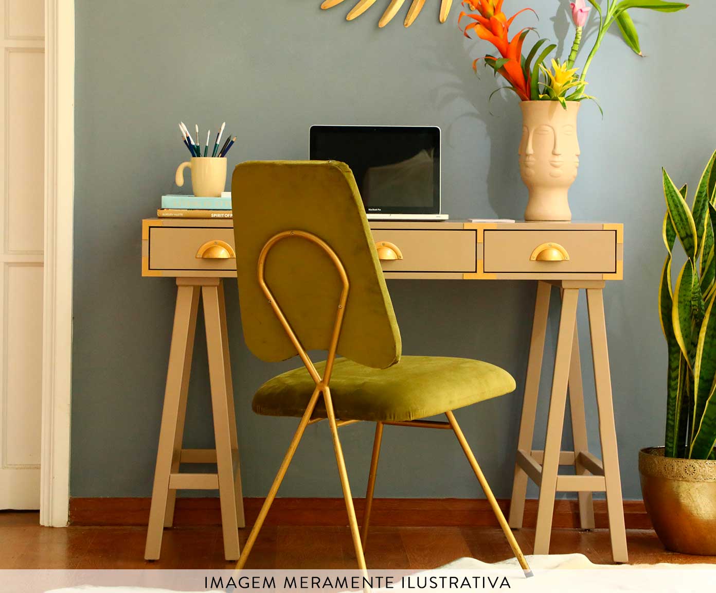 Aparador Cavalete Olivedrab - Verde Musgo image number 9