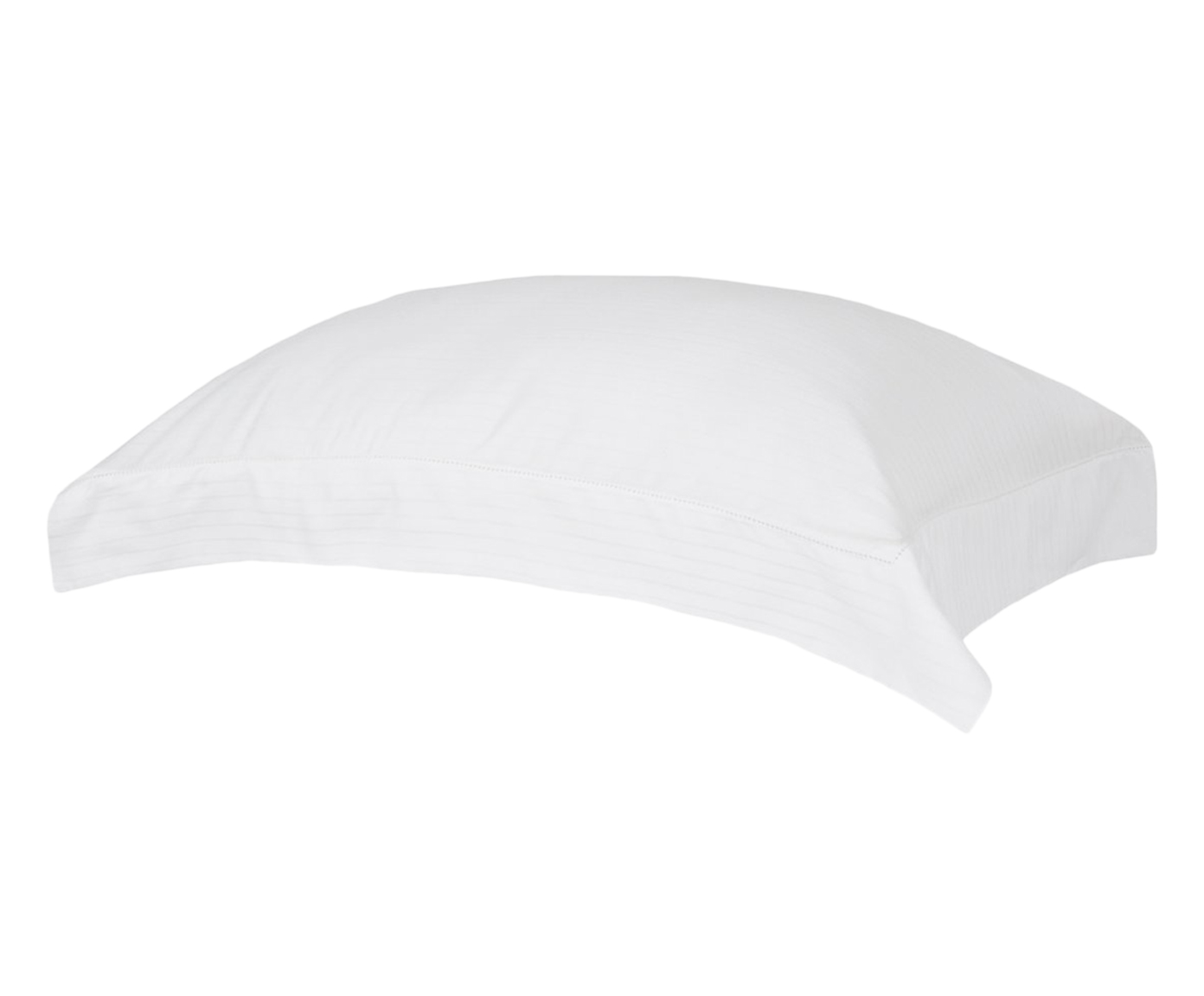 Fronha Acetinada Damask Stripes Branca 300 Fios - image 0