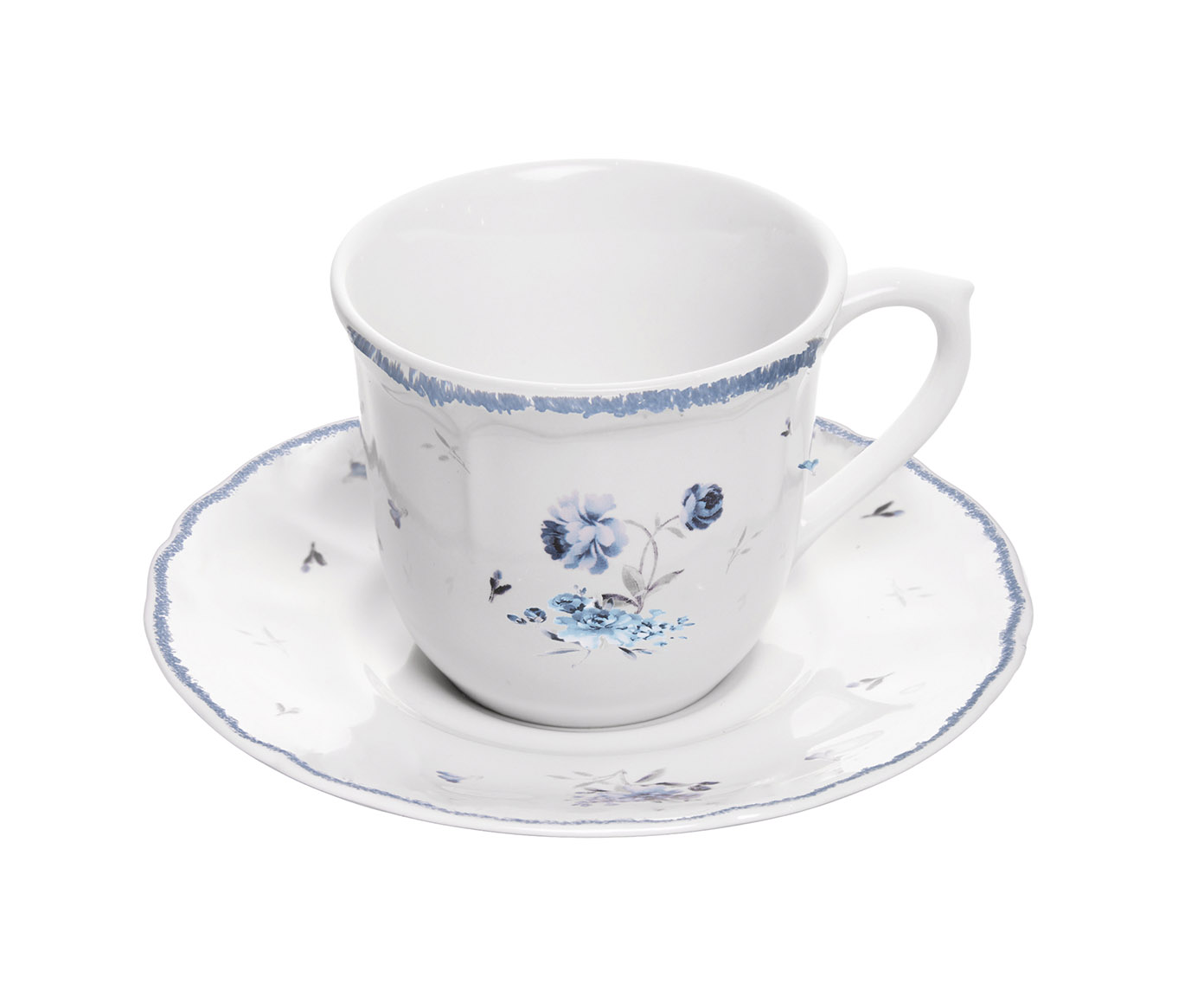 X&iacute;cara para Caf&eacute; com Pires Florescer Azul - image 1