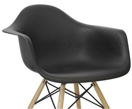 Cadeira Eames Young Wood - Preto - image 1