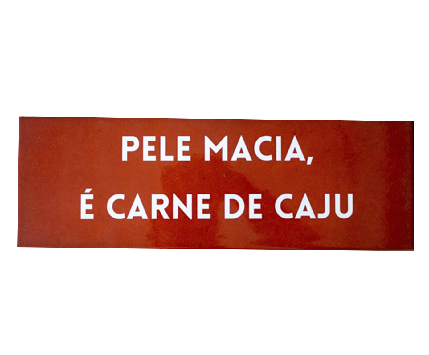 Azulejo Decorativo "Pele Macia &Eacute; Carne de Caju" - image 0