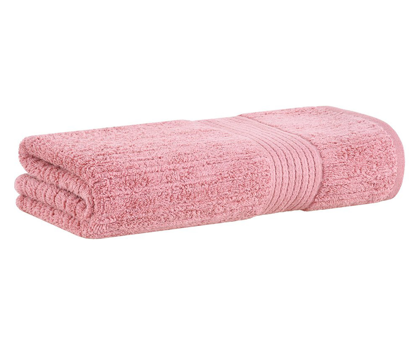 Jogo de Toalhas Fio Penteado Canelado Gigante Rosa P&eacute;tala - image 1